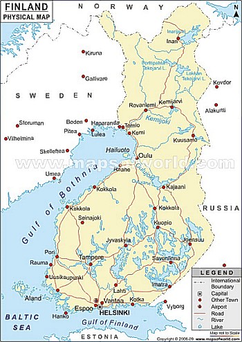 Finnland Fähren Route Karte