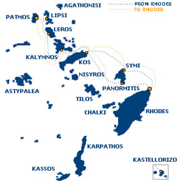 Dodekanisos Route Karte