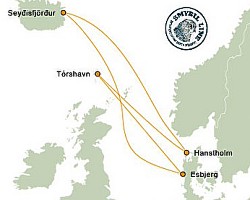 Smyril Line Route Karte