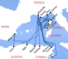 SNCM Route Karte